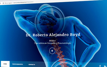 Diseño web Dr. Roberto Boyd